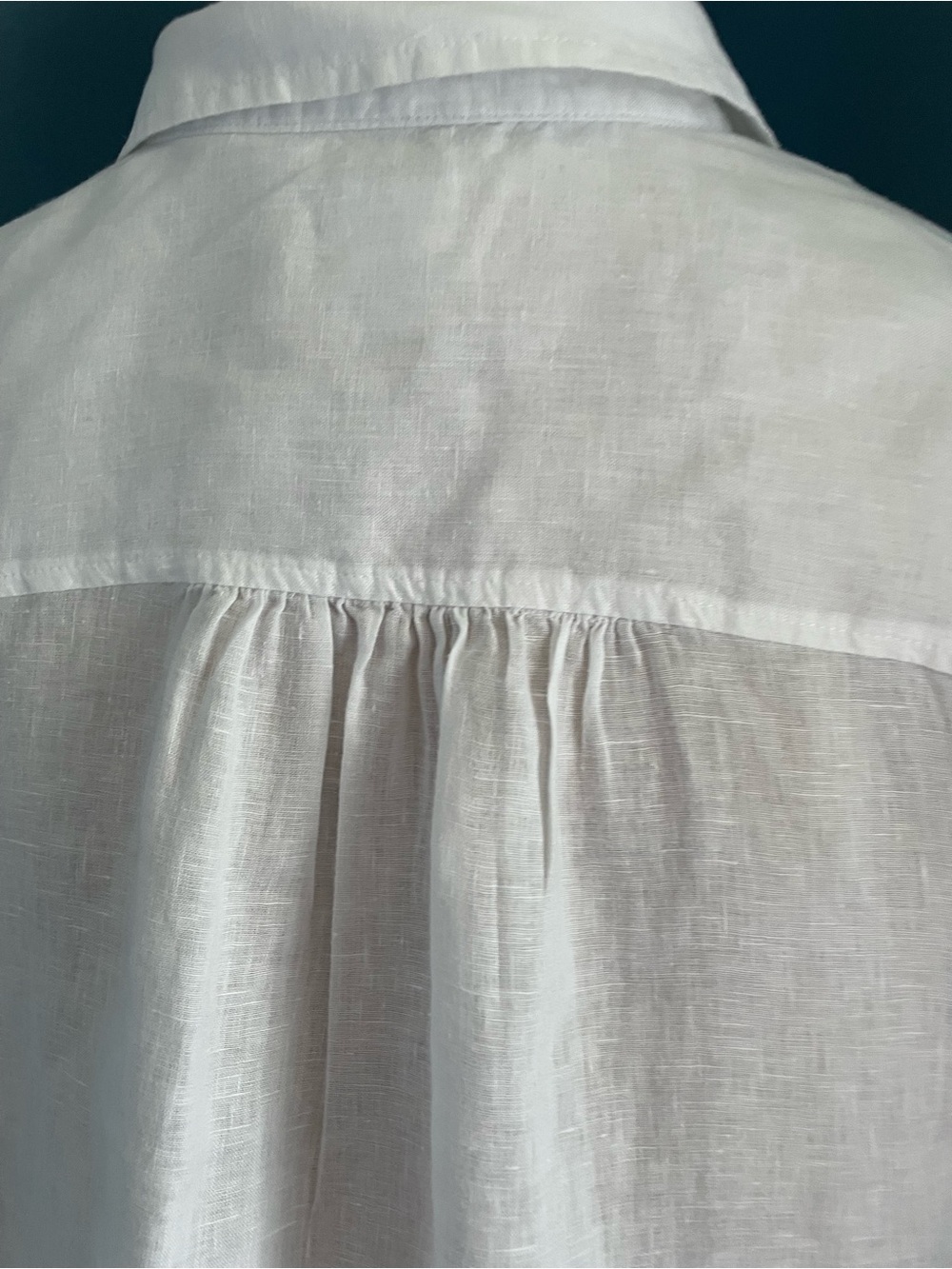 Sigrid Olsen White 100% Linen Relaxed Pullover Tunic Top Size XL - Picture 4 of 12